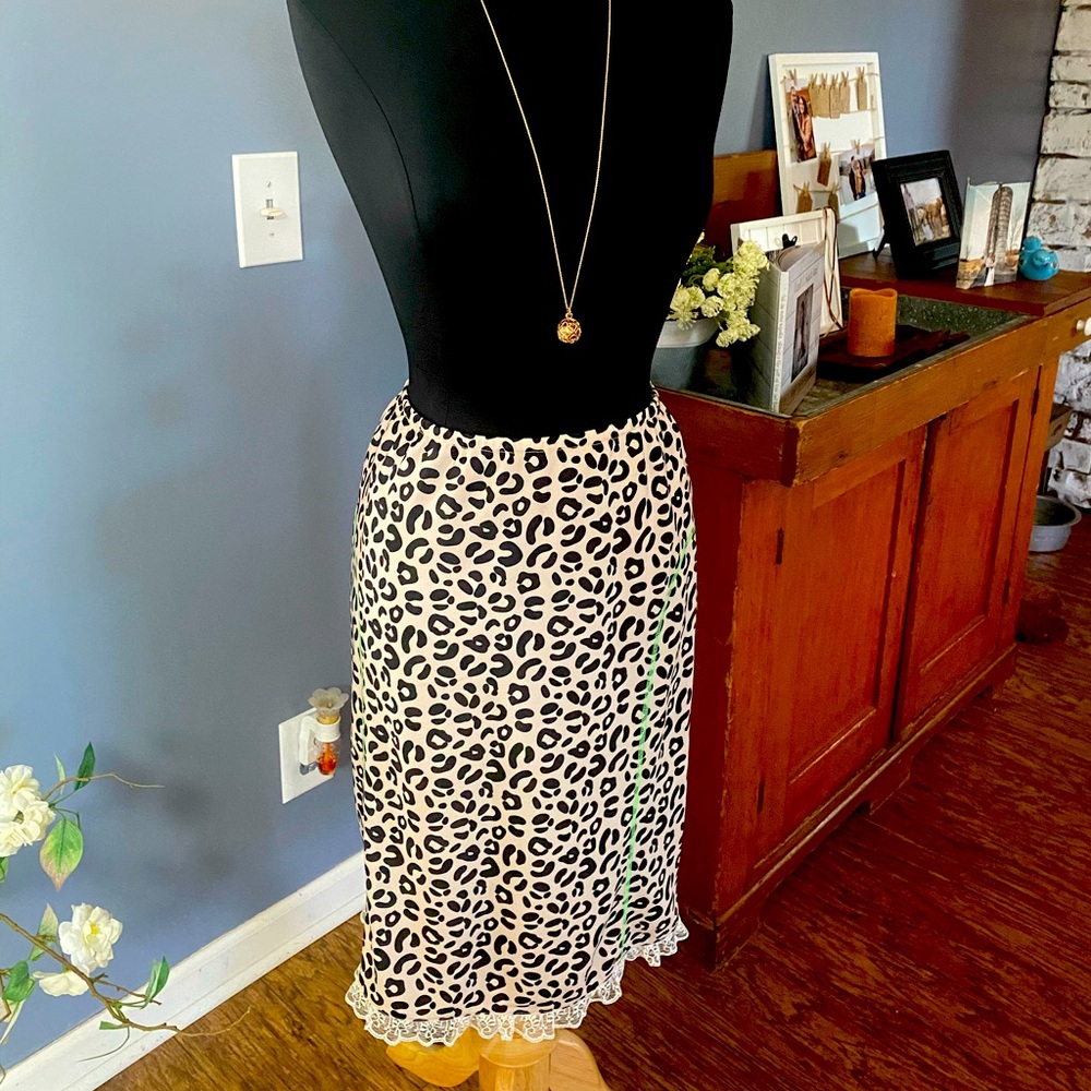 Animal print skirt